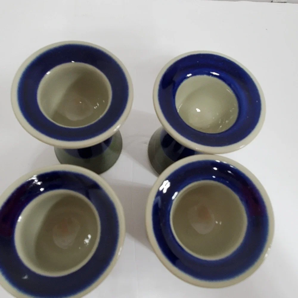 VTG VON Rorstrand Elisabeth Handpainted Egg Cups Set of 4 by Marianne‎ Westman